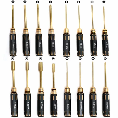 16 in 1 RC Hex Driver Set Titanium Nitride Coated RC Hex Nut Driver Tool - Image 1 of 4