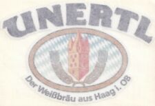 AK - (D) -  UNERTL - Weißbräu - Bier - Scheibenaufkleber - Reklame -Top Zustand