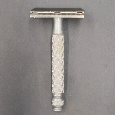 Navaja Gillette Tech 1974 mango de aluminio Tech hecha en Inglaterra U4 Foto 1 de 4