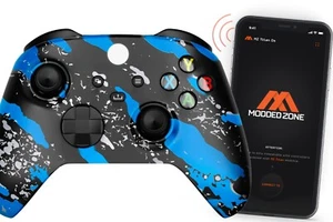 Splash Blue Xbox One Series S|X SMART Custom Rapid Fire Modded Controller FPS - Picture 1 of 1