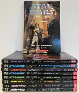 9x Star Wars Jedi Quest Books - Jude Watson # 1 2 3 4 5 7 8 9 10 Scholastic PB - Picture 1 of 7