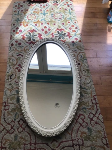 Vintage JA Olson Company Carved Oval Mirror Cover