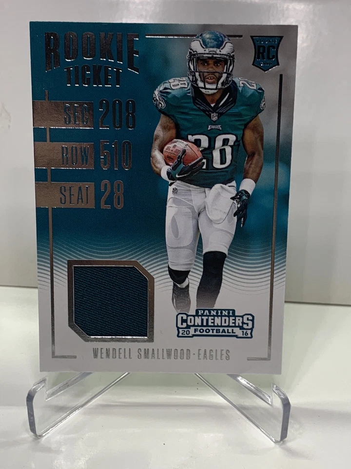 Wendell Smallwood 2016 Contenders ROOKIE TICKET JERSEY #19 - Image 1 of 2