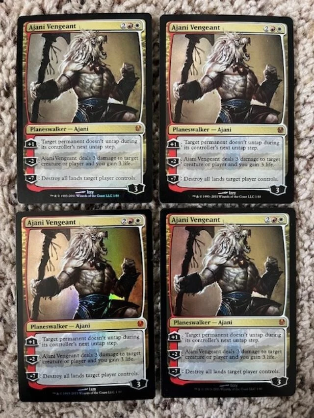 MTG- Ajani Vengeant x4 - Duel Decks FOIL - Image 1 of 1