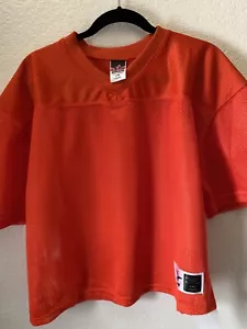 Youth L XL mesh football practice jersey Alleson Athletics Orange - Picture 1 of 5