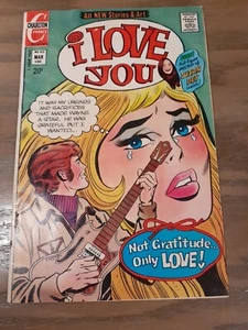 CHARLTON COMICS I LOVE YOU 102 1973 ROMANCE SUSAN DAY PIN UP - Picture 1 of 2