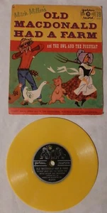 Vintage Golden Record Mitch Miller's OLD MACDONALD HAD A FARM Rare 78 RPM Record - Foto 1 di 2