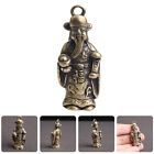  Keychain Pendant God of Wealth Sculpture Lucky Cai Shen Charms Bags Decorate