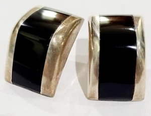 Pendientes perforados de plata de ley Taxco México Antonio Hernández Hdez firmados  - Imagen 1 de 3