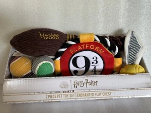Juego de juguetes para perros de Harry Potter juego encantado pecho 7 piezas cuerda para mascotas, chirrido, bolas - Imagen 1 de 7
