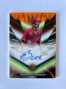 2023 Bowman Inception Brenner Cox Orange Foil On Card Autograph SSP #25/25 Auto - Picture 1 of 2
