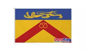 STAFFORDSHIRE WITH CREST 90cm x 60cm FLAG DURAFLAG Hard Wearing Rope & Toggle - Picture 1 of 6