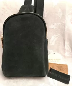 NUEVO Bolso Bandolera Altar’d State Gamuza Verde Esmeralda Oscuro @7” X 5” - Imagen 1 de 10