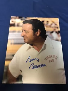 BOBBY BOWDEN FLOIRDA STATE SEMINOLES SIGNED AUTOGRAPHED 8X10 PHOTO 94 CHAMPS 4 - Picture 1 of 2