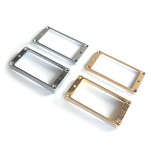 Metal Humbucker Pickup Curved Base Mounting Ring Surrounds Les Paul,ES,Gibson - Picture 1 of 17