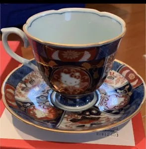 Neu ☆ Hello Kitty Arita Ware Koimari Tasse & Untertasse - Bild 1 von 6