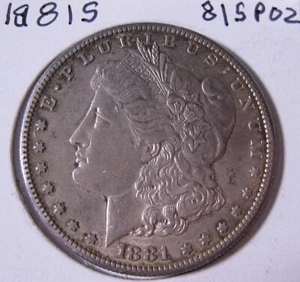 1891 S MORGAN SILVER DOLLAR AU DETAILS - Picture 1 of 5