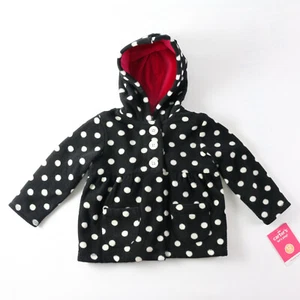 MÄDCHEN KLEINKIND GEPUNKTETE KAPUZENJACKE MIT TASCHEN 12M ODER 18M Neu mit Etikett - Bild 1 von 1