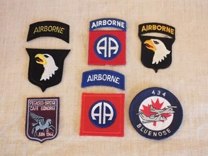 + Lot 6 patchs insignes US Repro WW2 DDay, Airborne, Omaha, Utah Normandy + - Imagen 1 de 10