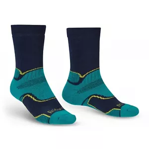 Bridgedale Men's Midweight Merino Performance Boot Sock (Trekker) - Petrol/Navy - Picture 1 of 2