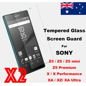 2Pcs Tempered Glass Screen Protector For SONY Xperia X XA Ultra XZ Z3 Z5 Premium - Picture 1 of 1