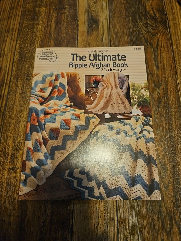 American School of Needlework THE ULTIMATE RIPPLE AFGHAN BOOK 25 Designs - Image 1 of 1