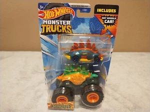 Hot Wheels Monster Trucks MOTOSAURUS, Includes Hot Wheels Car - Picture 1 of 11