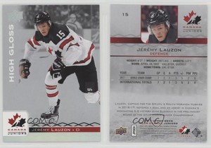 2017 Upper Deck Team Canada Juniors High Gloss /25 Jeremy Lauzon #15
