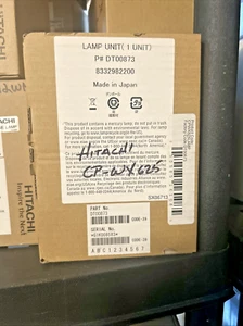 Lampada proiettore DT00873 con alloggiamento per Hitachi CP-WX625 CP-X809 ricambio nuova con scatola - Foto 1 di 2