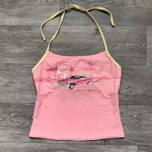 Y2K Shirt Print Emo Punk Figur Stree Graphics Camisole Top Grunge Crop Top Vinta - Picture 1 of 13