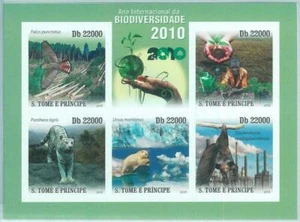 M1613 - S TOME & PRINCIPE -2010, IMPERF stamp SHEET: Biodiversity, Polar Bear - Picture 1 of 1