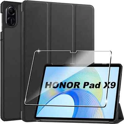 For Honor Pad X9 11.5" Case Smart Book Stand Cover & 9H Glass Screen Protector - Image 1 of 2