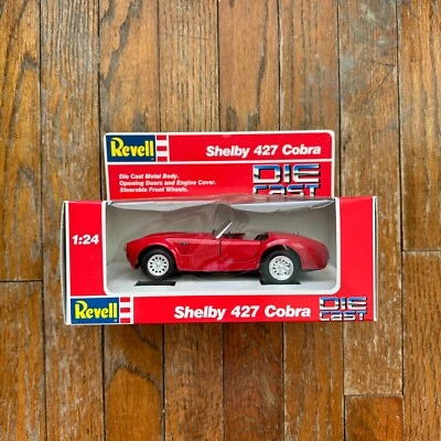 1/24 REVELL 60s AC SHELBY 427 COBRA Cherry Red 1989 Diecast Car NEW - Image 1 of 4