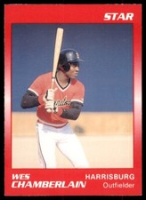 1989 Star Minor League Wes Chamberlain Harrisburg Senators #171