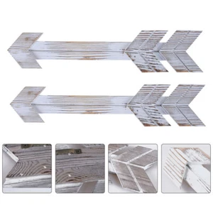 1Pc American Retro Style Wooden Arrow Wall Decor Farmhouse Sign - Picture 1 of 12