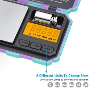 Digital Mini Scale 200g-0.01g Smart Pocket Scale,50g Calibration Weight LCD Tare - Picture 1 of 8