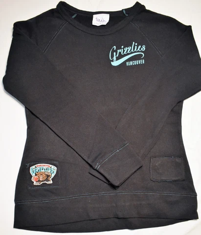 NBA Vancouver Grizzlies Women's Dugout Sweatshirt, Small, Black, Free Shipping! Cover
