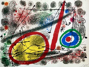 Joan Mirò Lithograph Original COA Maeght Hand Numbered [Le Corbusier] - Picture 1 of 8