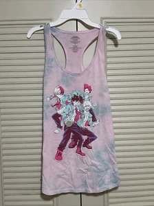 Damen My Hero Academia Tank Top Gr. L Batik Rosa Blau - Bild 1 von 8