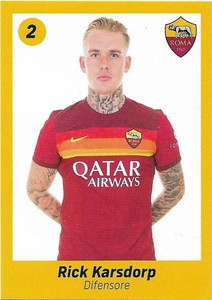 #4 Rick Karsdorp Figure Sticker - Rome 2020/21 Europublishing