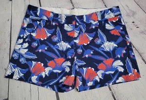 Crewcuts Everyday Girls Shorts 14 Navy Red White Floral Pockets - Picture 1 of 4