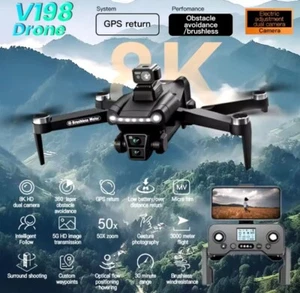 Xiaomi V198GPS Drone ESC 8K Profesional HD Camera Brushless Obstacle avodience. - Picture 1 of 7