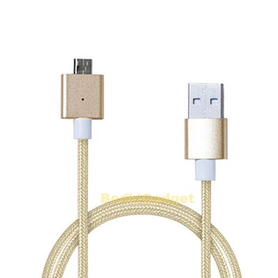 2.4A Magnetic Micro USB Cable Charging Charger For Android Samsung Devices - Image 1 of 4