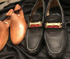 Maus & Hoffman Navy Blue Leather Loafer w/Buckle Vintage Women?s 12 (No Size)