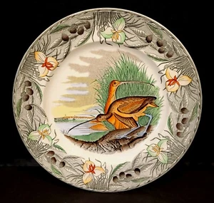 THE BIRDS OF AMERICA ADAMS CHINA LARGE CURLEW DINNER DECORATIVE PLATE - Picture 1 of 2