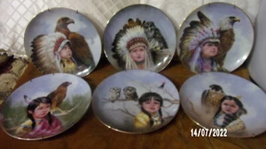 (LOT OF 6) 1989-90 “Proud Young Spirits Series,”PLATES BY PERILLO-ARTAFFECTS. - Picture 1 of 5