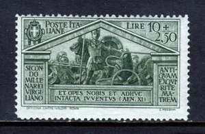 ITALY — SCOTT 256 — 1930 10L + 2.50L AENEAS LEADING ARMY — MNH — SCV $150 - Picture 1 of 2