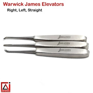 Instrumentos de cirugía oral Luxating Warwick James elevador de raíces dentales - Imagen 1 de 4