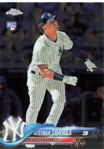 Gleyber Torres Rookie Update Serie Topps Chrom 2018 Baseballkarte #HMT9 - Bild 1 von 2