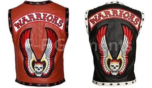The Warriors Movie Stylish Vest Leather Jacket Bike Riders Halloween Costume - Picture 1 of 2